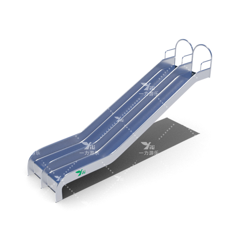 不锈钢双直滑梯