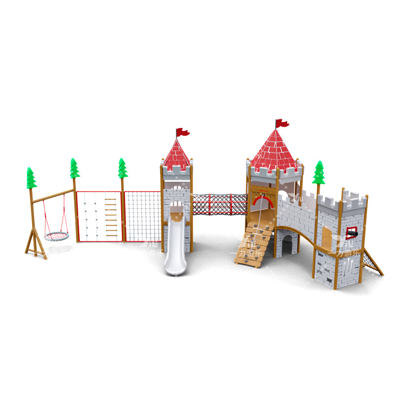 白城墙秋千城堡