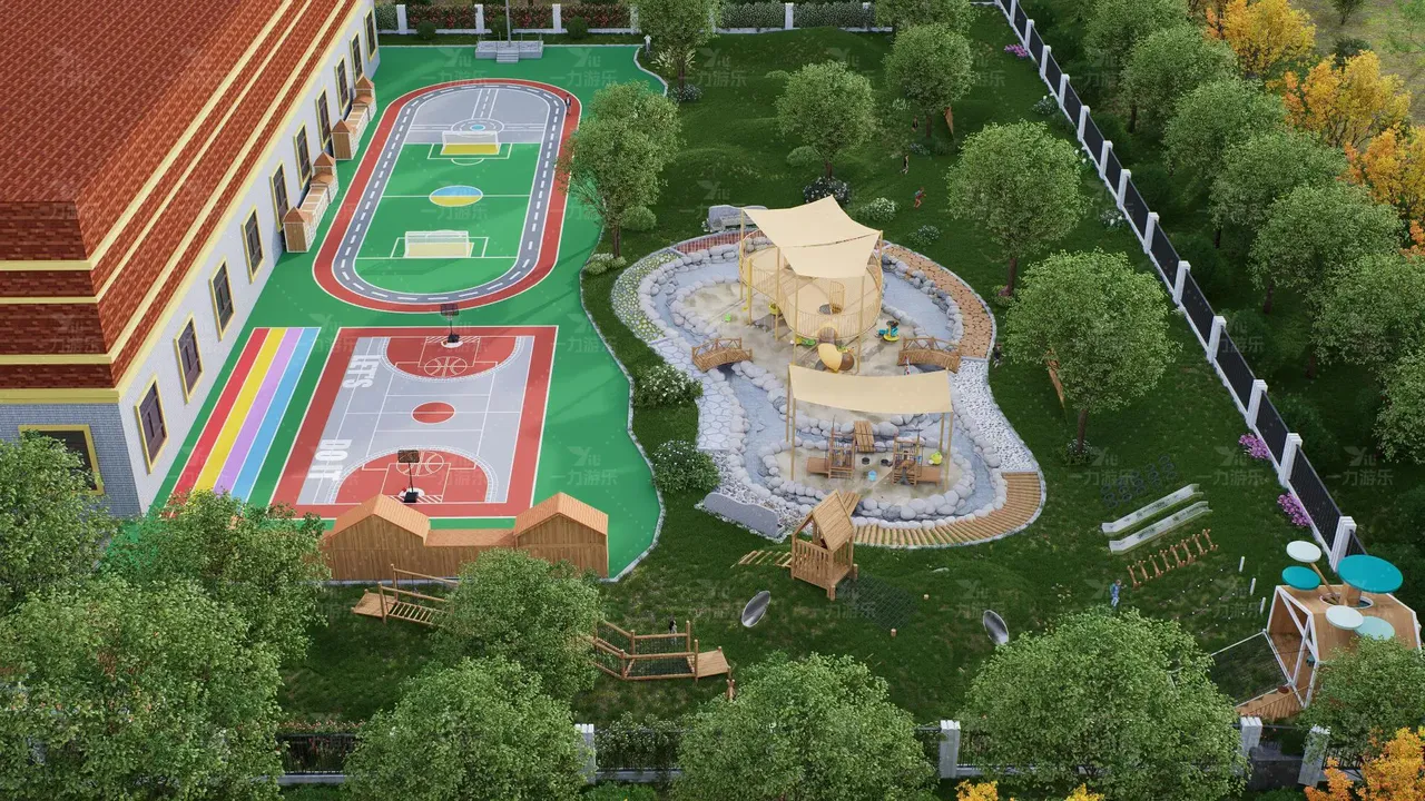 儿童乐园整体设计 水池沙坑乐园 微地形拓展