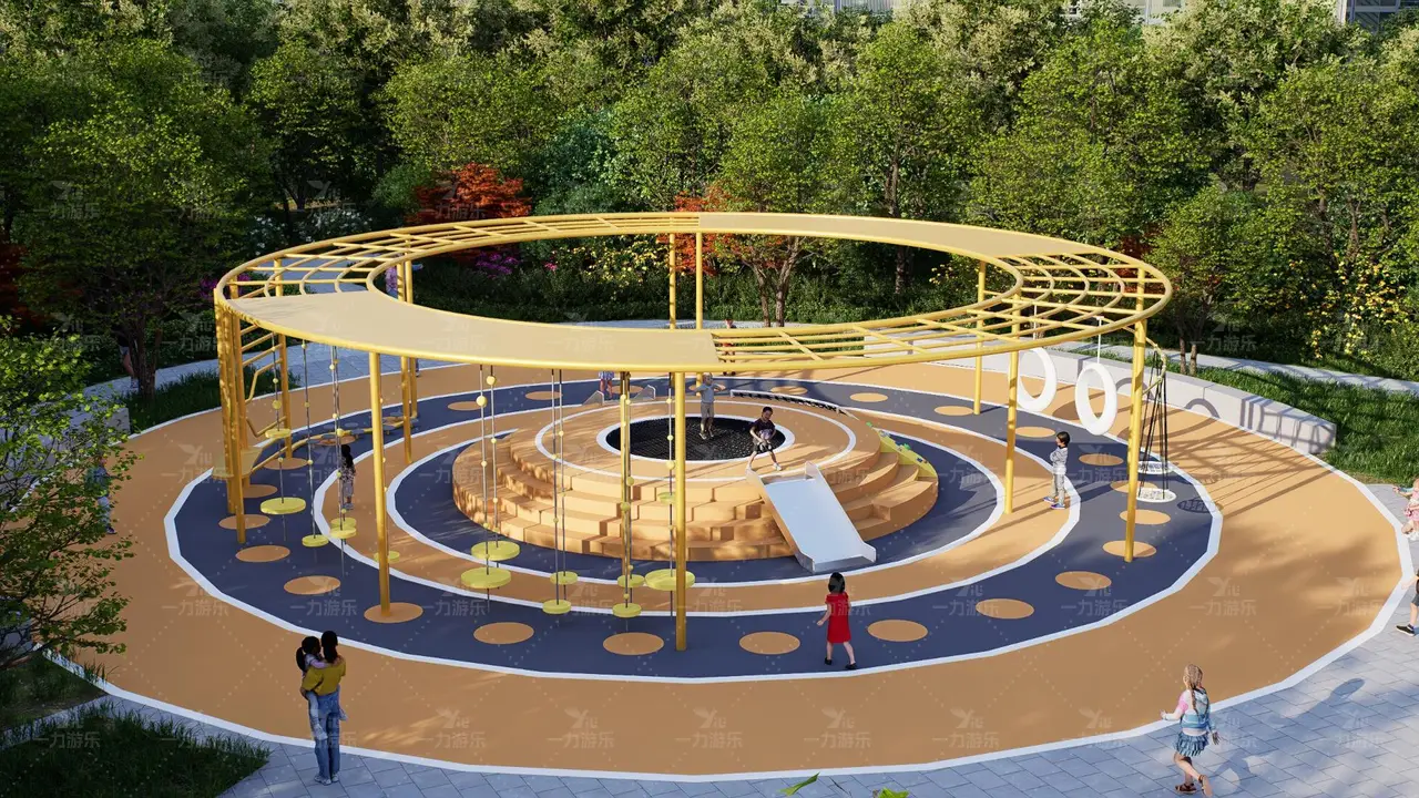 圆环体能拓展游乐 秋千