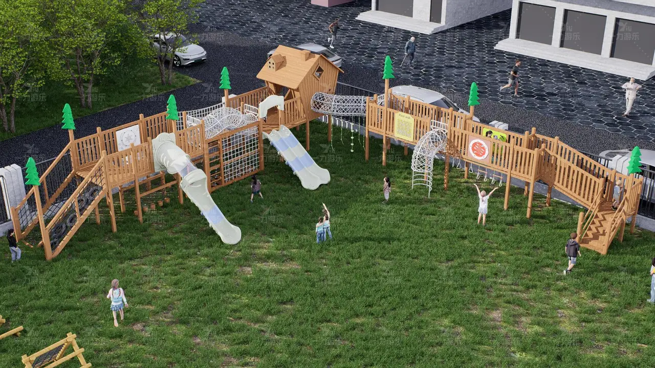 体能训练拓展 游廊闯关 游戏屋