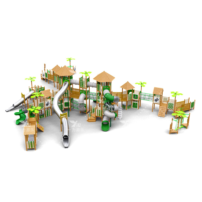 超大型实木滑梯乐园